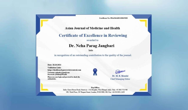 Reviewer for the Asian Journal of Medicine and Health